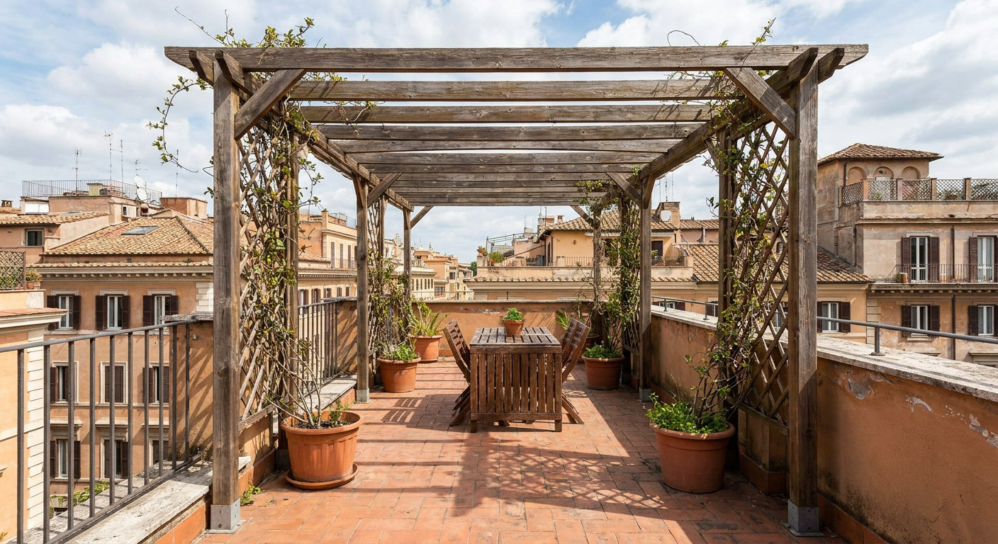 Pergolati Roma: soluzioni in legno su misura per terrazzi